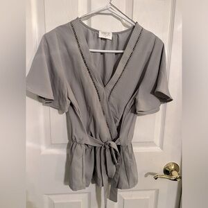 Grey/green color blouse